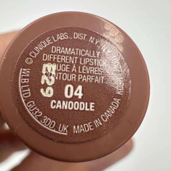 Clinique 04 CANOODLE Dramatically Different Lipstick Full Size Pink Tube SMUDGE - Picture 2 of 3